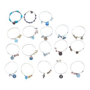 Alex and Ani Charm Bracelets Lot of 18 Mixed Harry Potter Ocean Disney Beaded